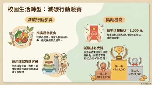 【活動公告】校園生活轉型減碳行動競賽